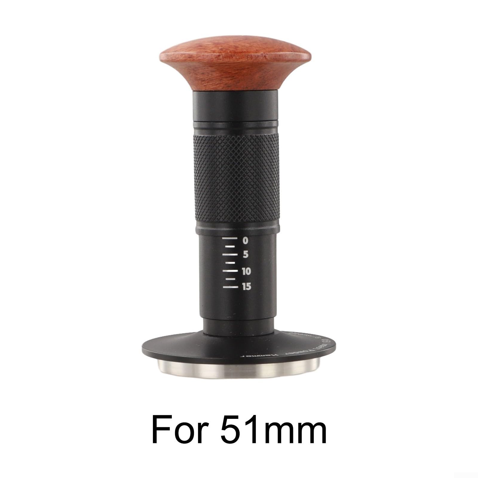 Tamper à café en acier inoxydable 58 mm base ondulée (51 mm)