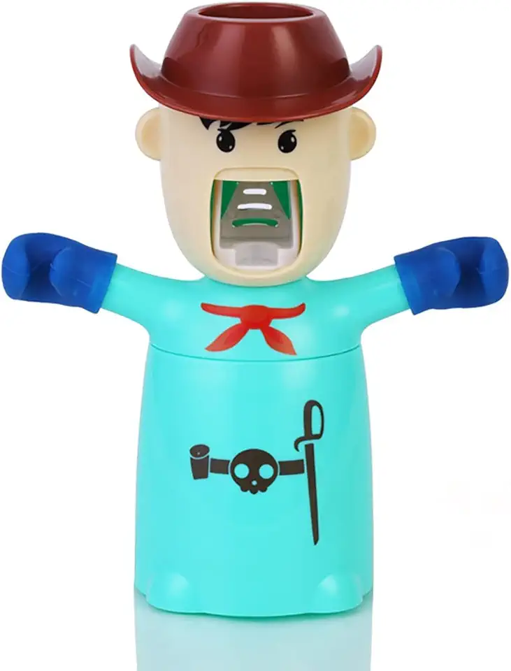 Suporte E Dispensador De Escova De Dentes Para Crianças Dispensador De Escova De Dentes Dispensador Automático De Pasta De Dente Banheiro Infantil Suporte Automático Para Esc, Sky Blue Boy