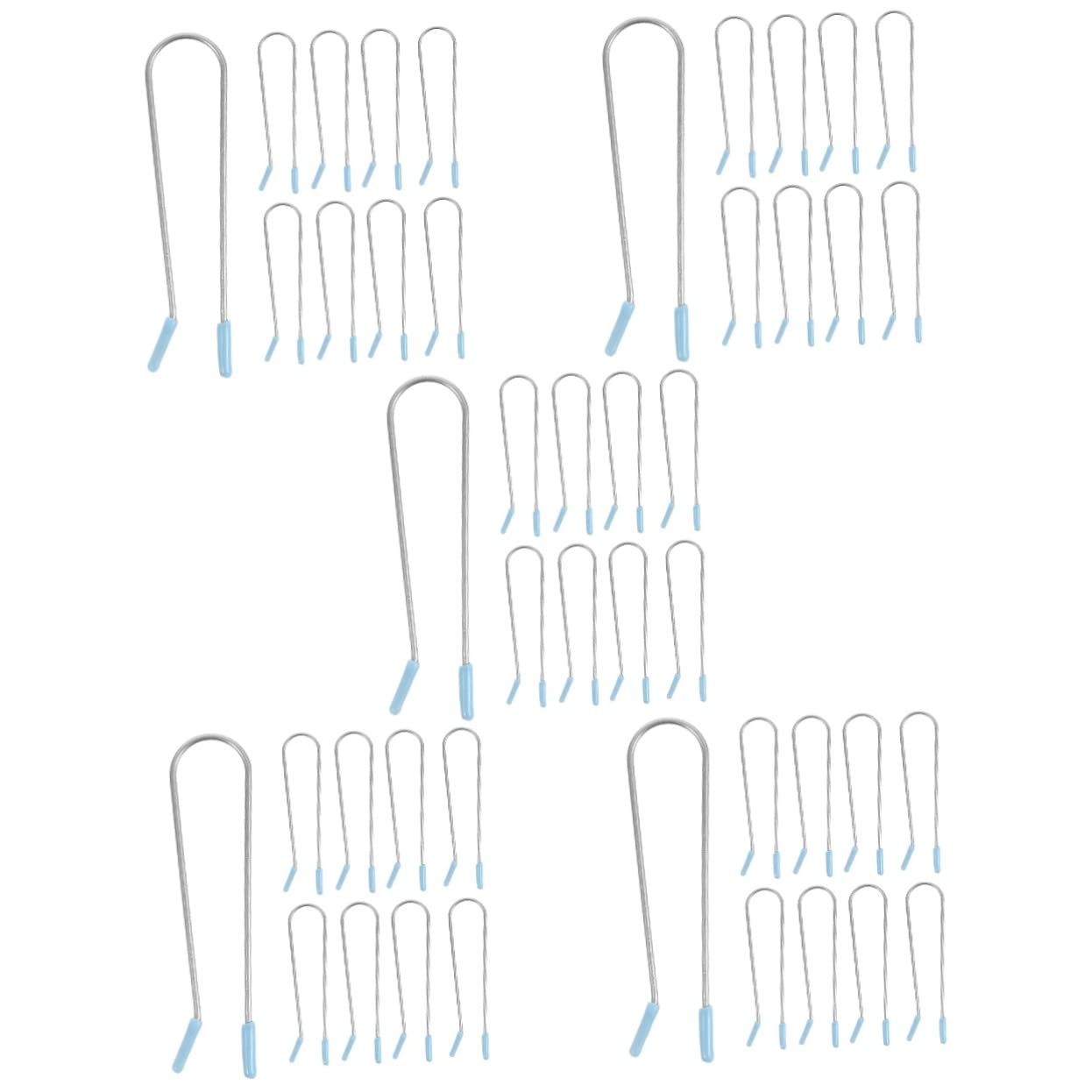 minkissy 100piezas Clips Para Cabello Eléctricos Fijación Para Rizador De Cabello Clips De Repuesto Para Rodillos De Perm Salón y Hogar Herramientas De Estilo