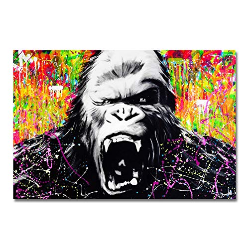 Impression sur toile Pop Art Yooyu 75x150cm cadre interne de salon graffiti