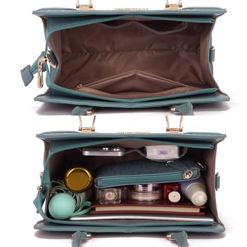 Women's Fashion Handbags Tote Bags Shoulder Bag Top Handle Satchel Purse Set 4pcs 5