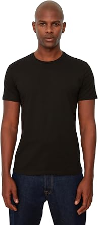 Trendyol Man Basic Slim Fit Basic Crew Neck Knitted T-Shirt Black