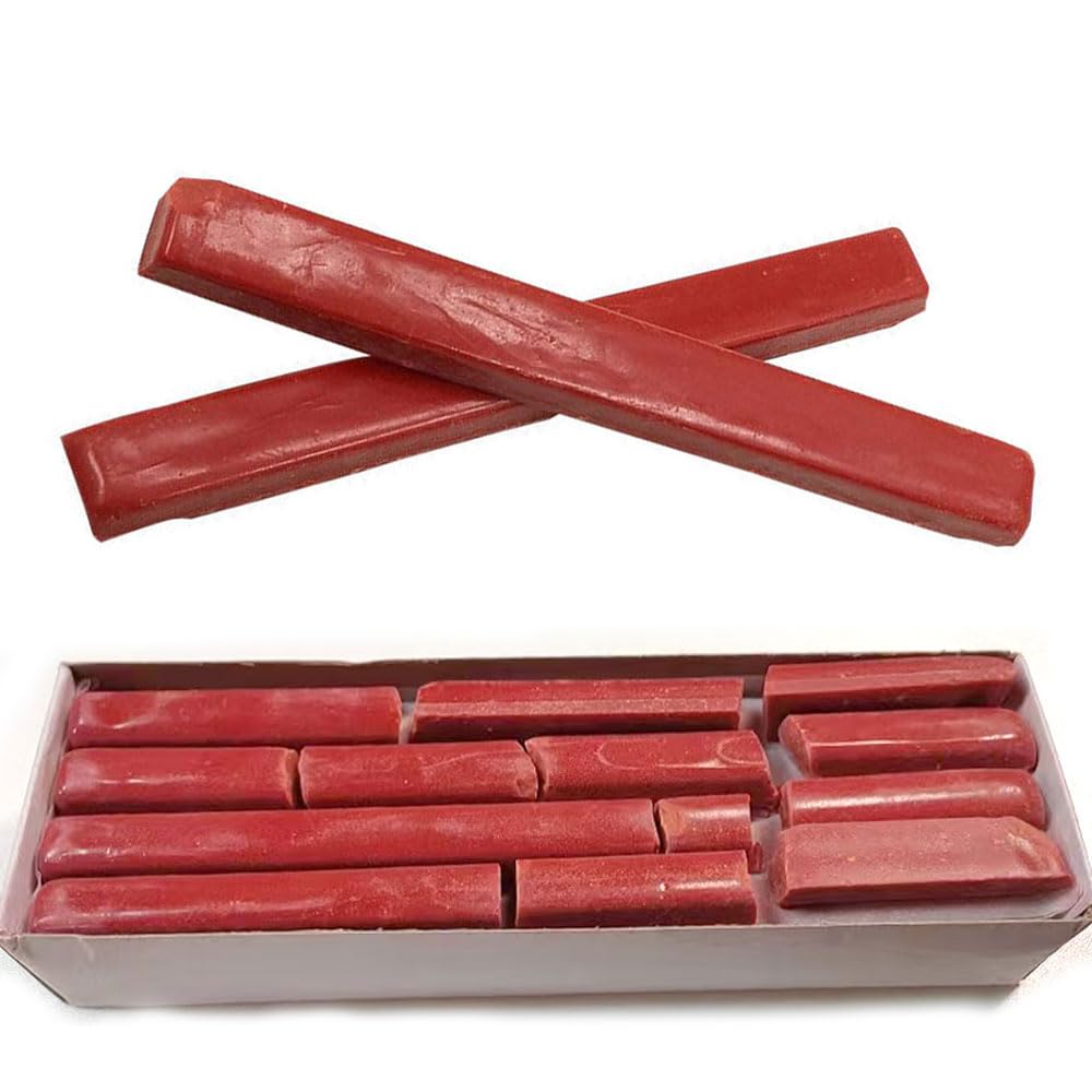 JuxLux 140 Gram Lapidary DOP Wax Faceting Strong Hold Dopping Wax Sticks for Lapidary DOP Wax Melting Pot Stone Heater Cabochons Cabbing Forming Buffing Polishing Cutting Dapping Diamond Ring Jewelry