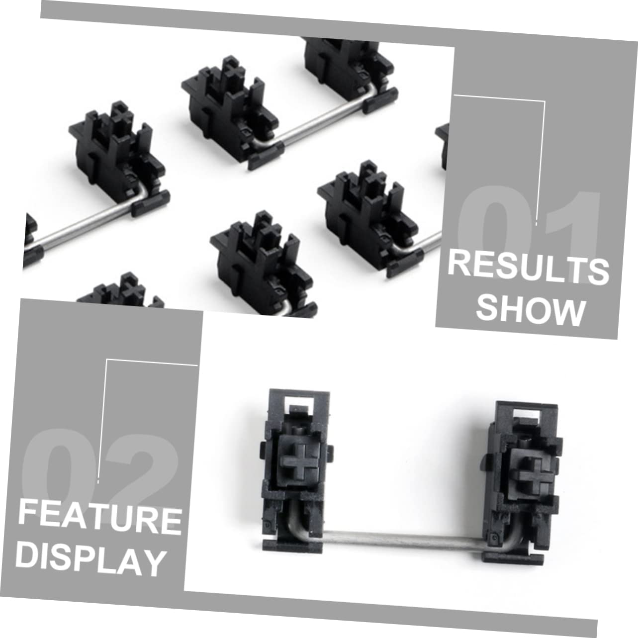 SHINEOFI 1 Ensemble Kit de Stabilisation pour Claviers Mécaniques et Accessoire de Clavier Durable et Pratique