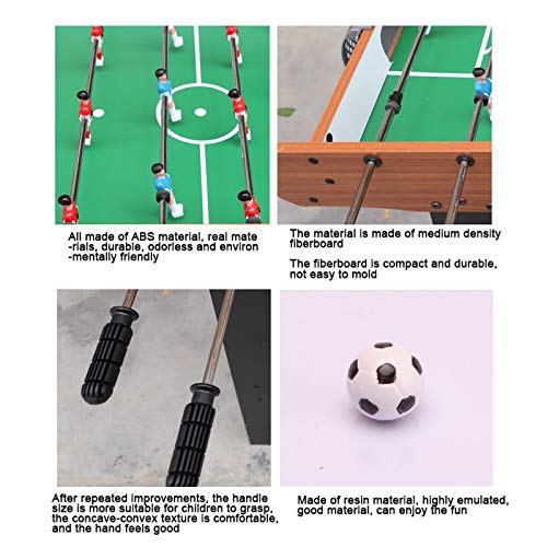 KHYTEBV Tischfußballtisch aus Holz mit Beinen, freistehender Fußballtisch, Tischfußballspiel, für Erwachsene und Kinder, für Spielzimmer und Familienspieleabend – Bild 4