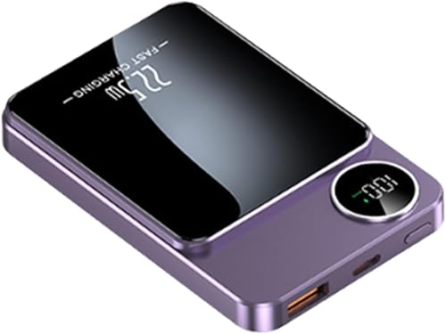 Miniatura 9 de Almohadilla de carga, magnética inalámbrica para teléfono, banco de carga rápida de 20000 mAh con soporte para dispositivos, función de carga