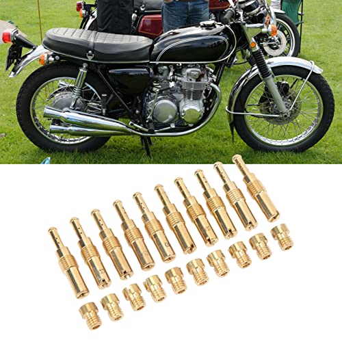 Carburetor Main Jets Set Durable 20 Piece Carburetor Antiaging Metal Slow Pilot Jets For Motorcycle #TOP2