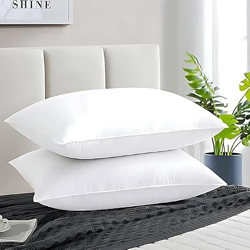 Microfiber Extra Soft White Pillows | Pillows for Sleeping - Pack of 2 (Size - 16x24 Inches Or 40x60 cm) - Sleeping Pillow Set of 2