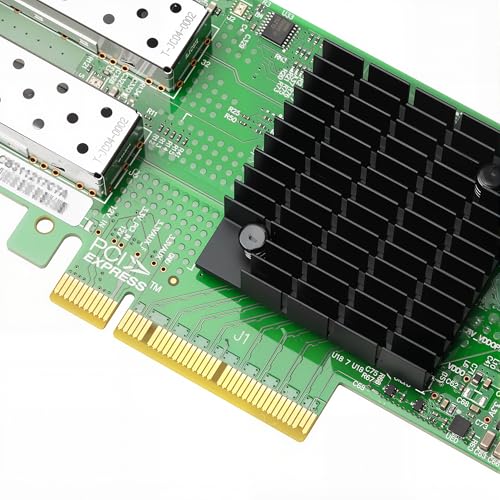 Image of Vogzone 10GbE NIC Card for Mellanox MCX4121A-XCAT, PCIe 3.0 x8 10Gb Ethernet NIC with Mellanox ConnectX-4 Chipset, Dual SFP+ Network Card Support RDMA