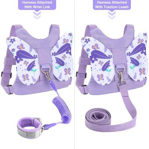 image for Accmor Toddler Harness Leash, 3 in 1 Cute Butterfly Kids Leash + Anti 