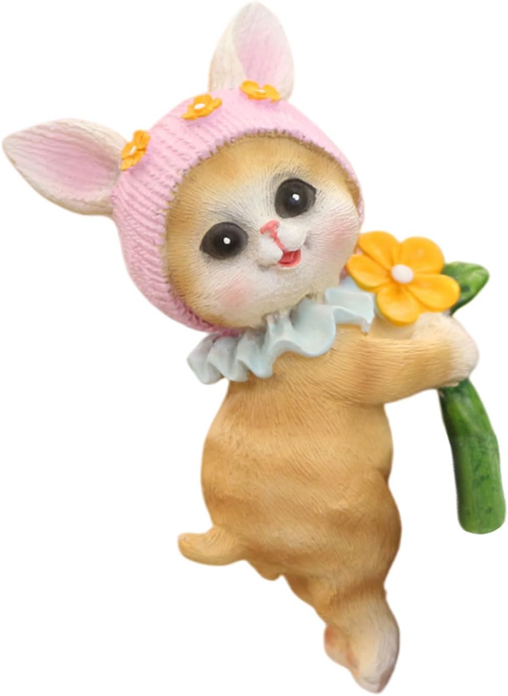 Artistic Resin Felines Sculpture Holder Hook Designed for Landscape Yard Patios Lawns Hanging on Flower Pots and Garden Edges Resin Decoration