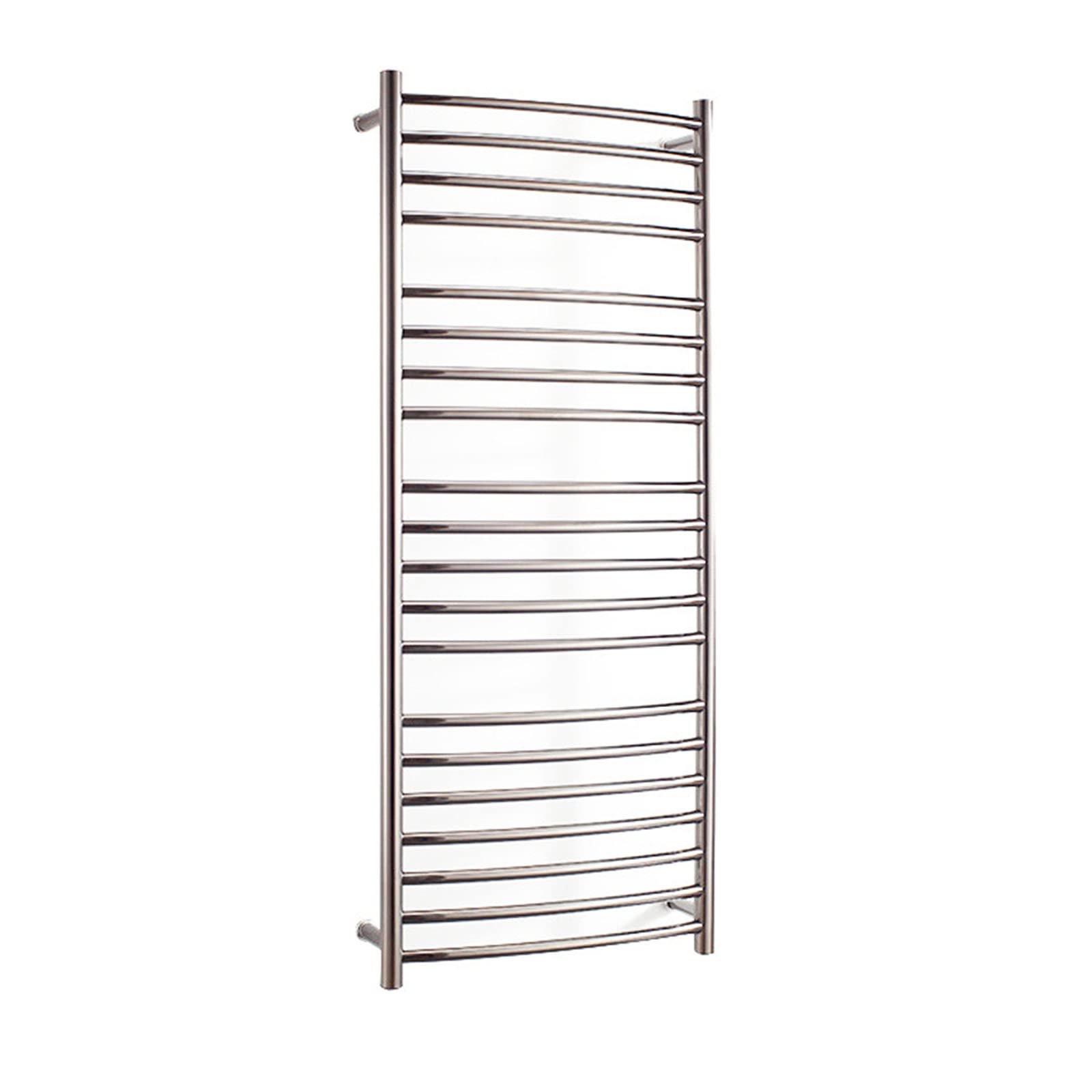Radiador toallero eléctrico de acero inoxidable 173W para pared en baño moderno de 126x52 cm