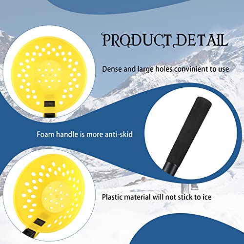 2 Pcs Ice Fishing Skimmer Scoop for Winter Plastic Ice Fishing Scooper Long Ice Fishing Ladle for Scooping Out Ice Winter Fishing Gear Accessories - Image 6