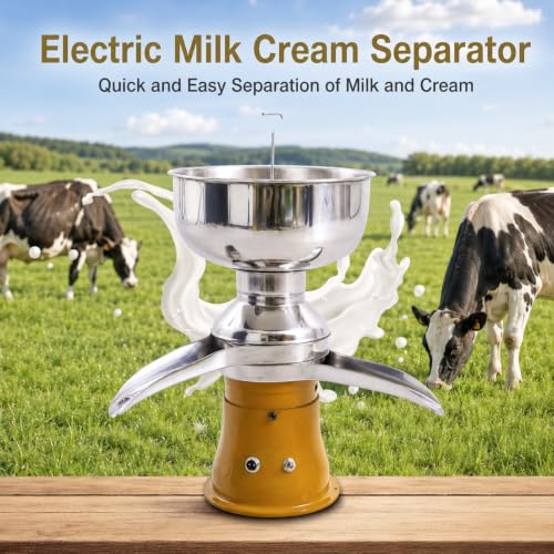 Separador eléctrico de leche de 5 l con capacidad de 50 l/h 4