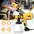 Paint Sprayer 1000W High Power Electric Spray Paint Gun with Adjustable Spray Width Knob 4 Nozzles and 3 Patterns Easy to Clean for Furniture Home Interior House Painting Yellow