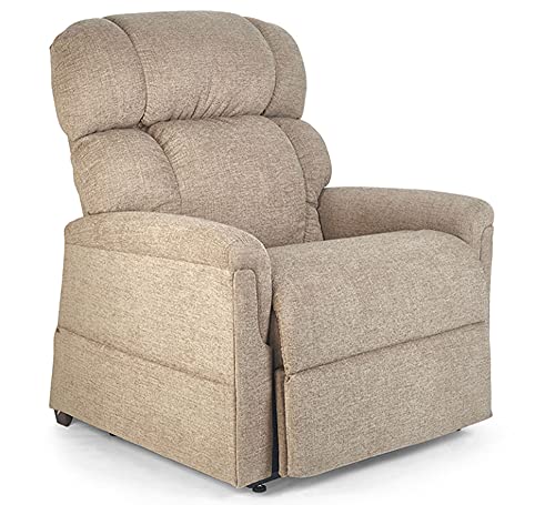 Sillón reclinable con soporte lumbar beige miniatura 3