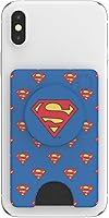 Vista 4 de PopSockets Billetera para teléfono con agarre expansible, soporte para tarjetas de teléfono, DC Comics