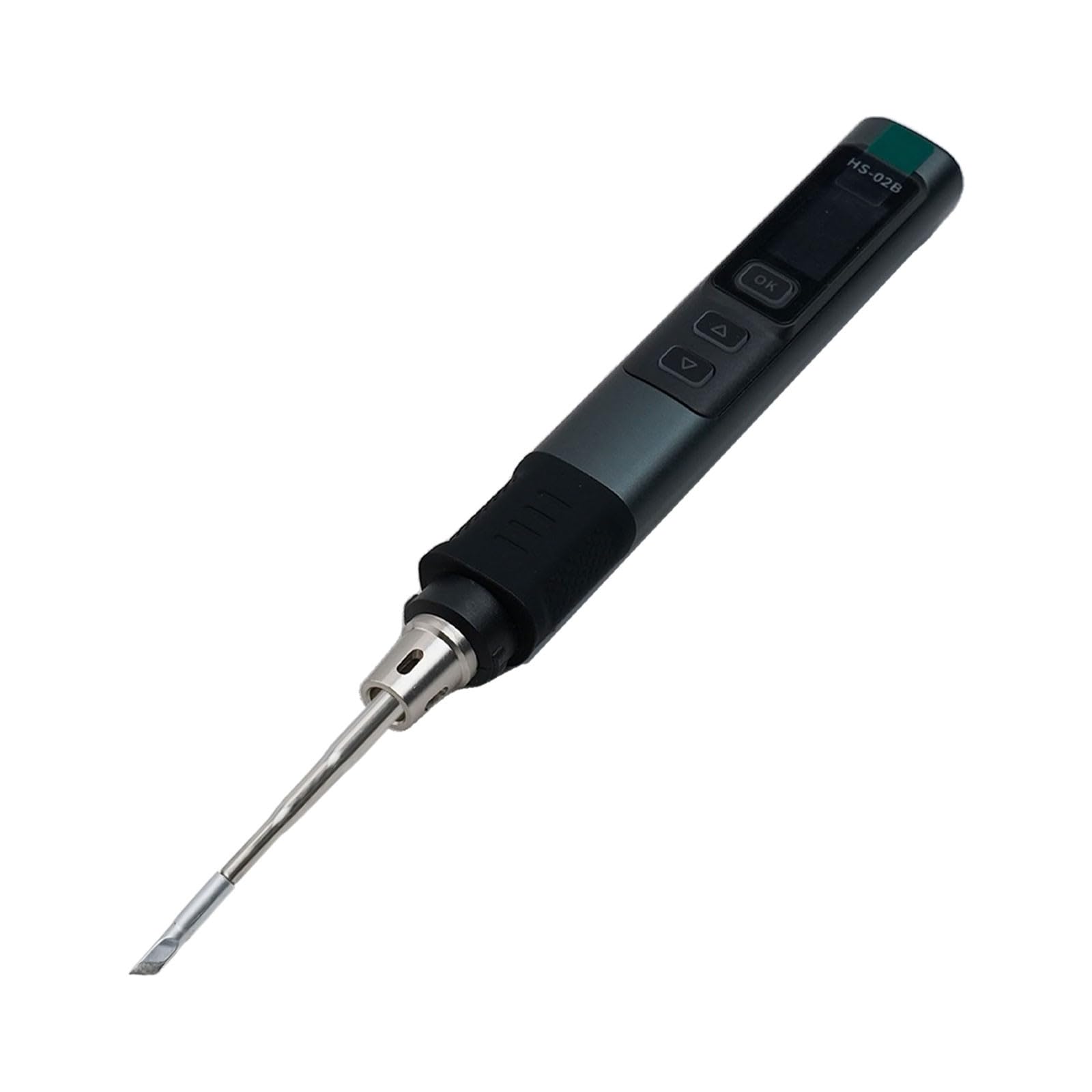 HS-02B Soldador inteligente para FNIRSI, carga rápida PD de 100 W, control de temperatura de 100-450 °C, pantalla a color de 0,96 pulgadas, protección ESD con modo de suspensión para reparación