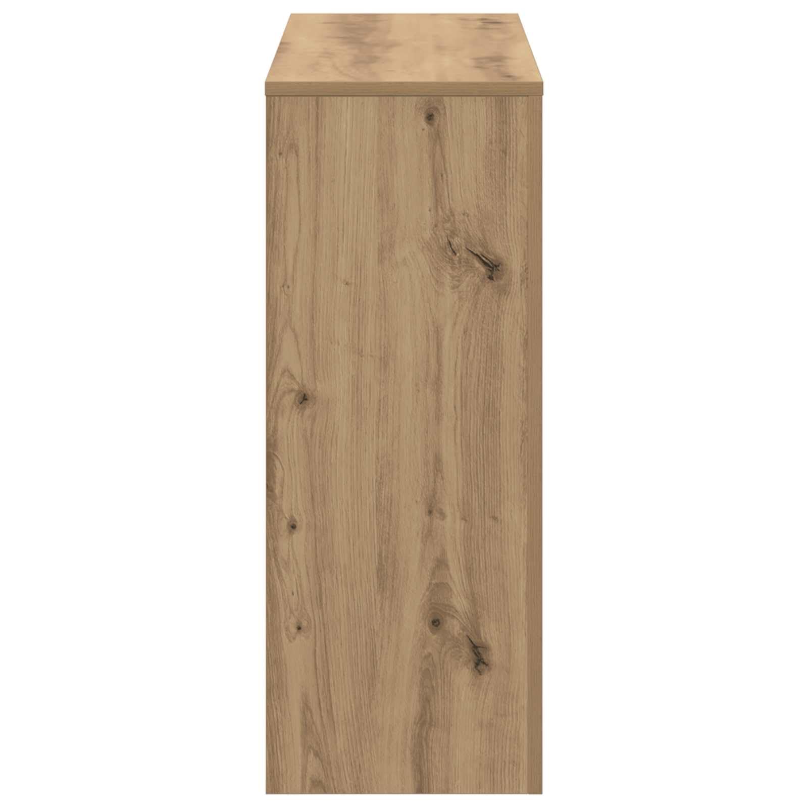 Générique Konsola stołowa 101x29x74 cm z szufladami i półkami, stylowy design do salonu, przedpokoju lub biura, przestronne przechowywanie książek i dekoracji, łatwa konserwacja dzięki miękkiej