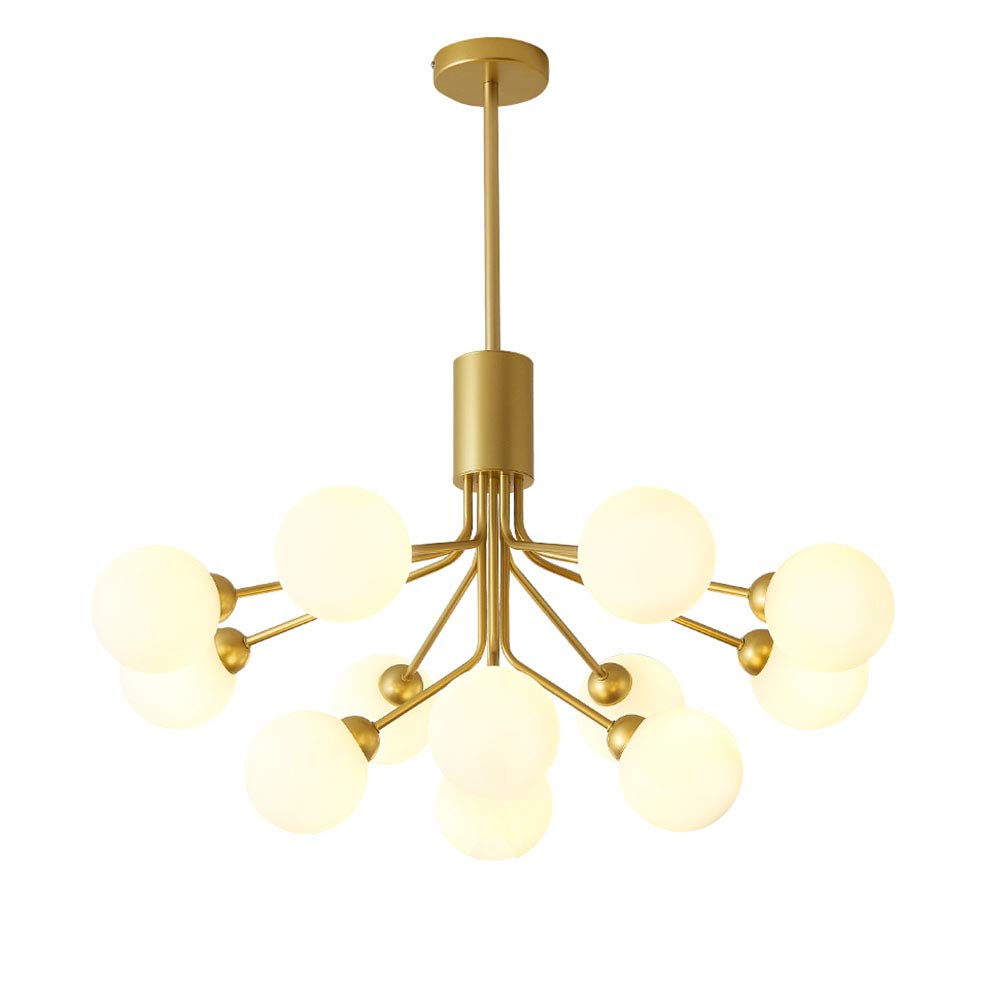 Lampadario Industriale Vintage Sputnik a 18 luci, lampadario Moderno a Sfera in Vetro, Lampada da soffitto Irregolare in Metallo, Lampada da Cucina per lavello, Bar, 12 Teste