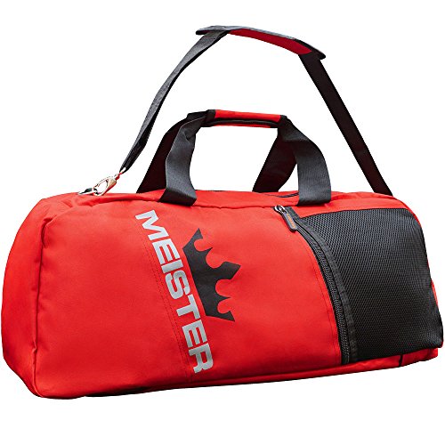Meister Vented Convertible Duffel/Backpack Gym Bag - Ideal Carry-On - Red