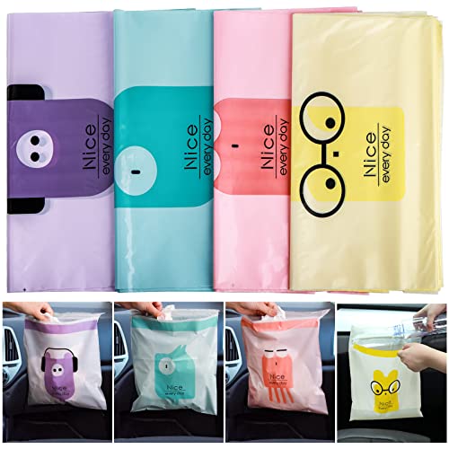 Hiceeden 120Pcs Car Trash Bag, Stick-On Disposable Trash Bag, Leakproof Vomit Bags For Car, Kitchen, Travel, Camping, Bedroom, Study Room, Office #TOP11