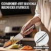 Knife Set Premium, Kitchen Knife Block Set 14 Pcs Japanese High Carbon Stainless Steel Enduring Razor Sharp, Black Chef Knives Set for Kitchen with Built-in Sharpener and Acacia Wood Block
