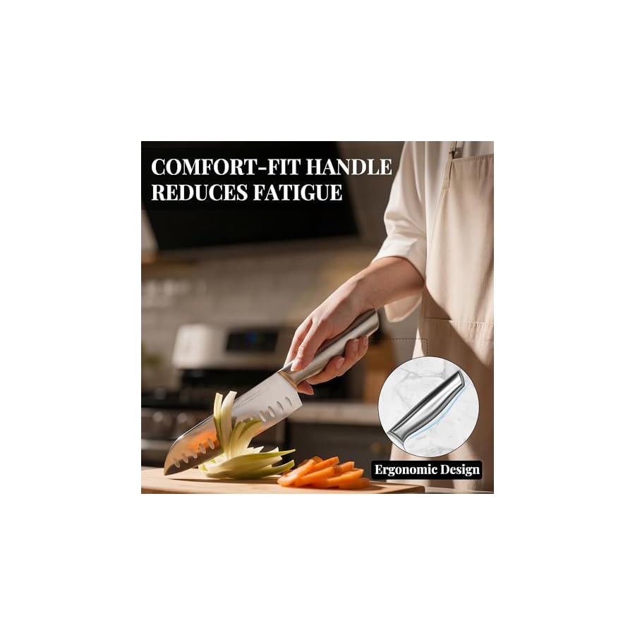 Knife Set Premium, Kitchen Knife Block Set 14 Pcs Japanese High Carbon Stainless Steel Enduring Razor Sharp, Black Chef Knives Set for Kitchen with Built-in Sharpener and Acacia Wood Block