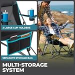 FUNDANGO Rocking Camping Chair for Adults, 400Lbs Folding Camp Chairs - Image 5