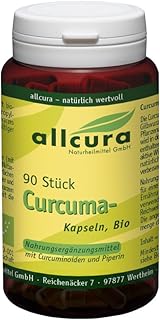 Curcuma Bio Kapseln 90 Stück – Hochwertige Bio-Qualität | Mit Piperin für erhöhte Bioverfügbarkeit | Einfache Einnahme