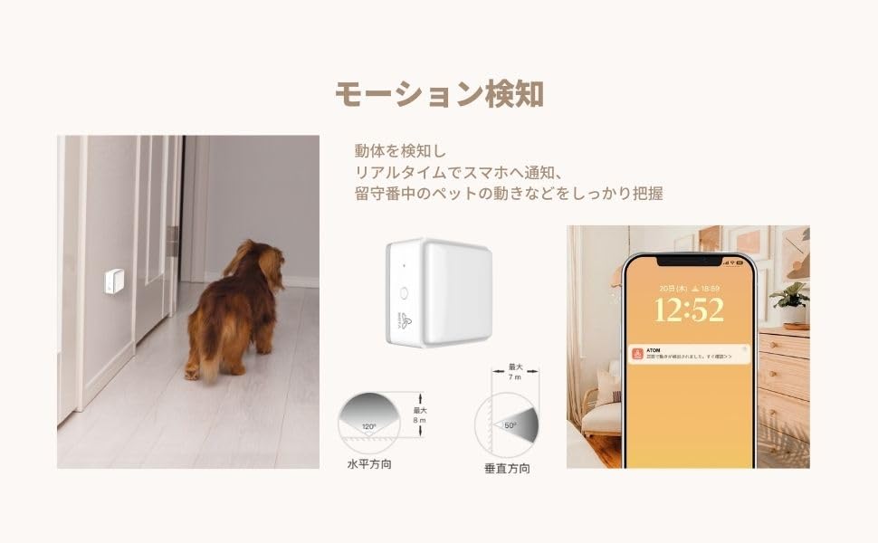 Amazon.co.jp: アトムテック(ATOM tech) 屋内の防犯セット ATOM Sensor