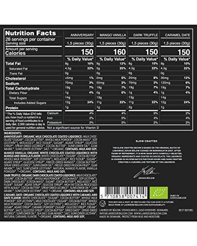 Lakrids By Bülow - Slow Crafted Selection Box - 6.2 Oz - Gift Box With Handmade Licorice Covered With Fine Chocolate #TOP7