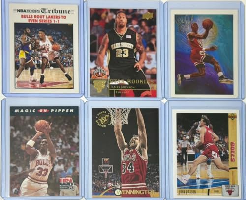 Chicago Bulls Michael Jordan 1990 Checklist, Pippen Game 2, Magic