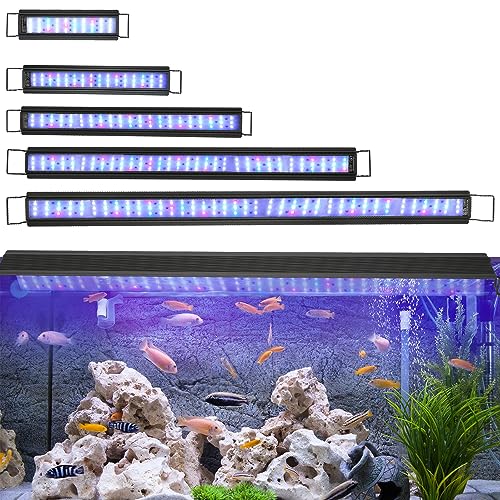 Sonnewelt Éclairage LED RGB 22W Pour Aquarium - Rampe Lumière Naturelle à Spectre Complet Pour 75-95CM