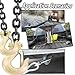 6PCS 5/16'' Trailer Chain Hooks, Heavy Duty Tow Chain Clevis Grab Hook with Safety Latch, 3/4 in Opening G70 Trailer Safety Chain Hook for Trailer Truck Transport, 14,000 Lb Capacity