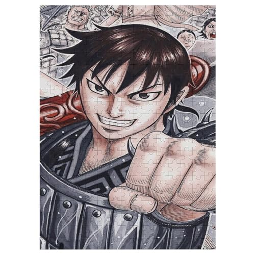 キングダム 木製ジグソーパズル 1000ピース 完成サイズ50×75cm アニメ風キャラクターイラスト 高精細プリント 中級者 中級 壁飾りディスプレイ 収納しやすい ギフト用の商品画像（Amazon）