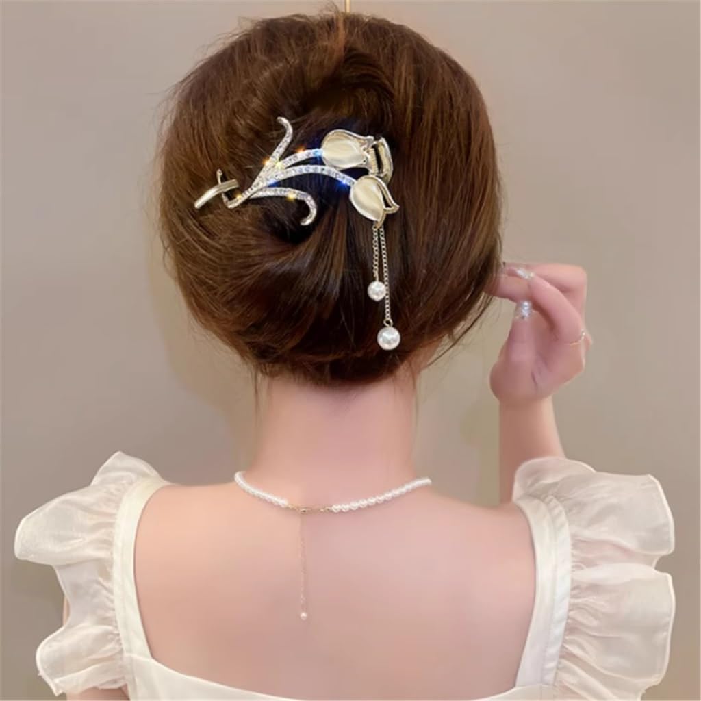 tassel hair clips women back of the coiffure word twisted clip buckle headwear