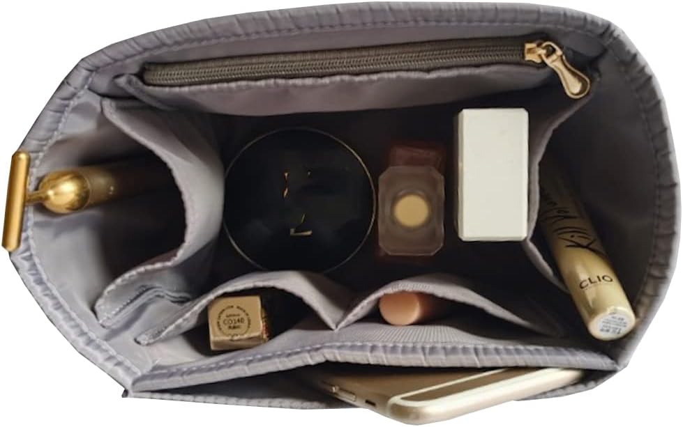 Purse Organizer Picotin 18 22 26 Insert Bags Makeup Handbag Inner Purse Portable base shaper Premium Nylon (Picotin 18,Orange)
