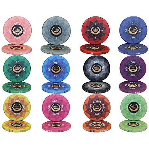 Laurel Crown 10gm Ceramic Poker Chip Sample Set Cover