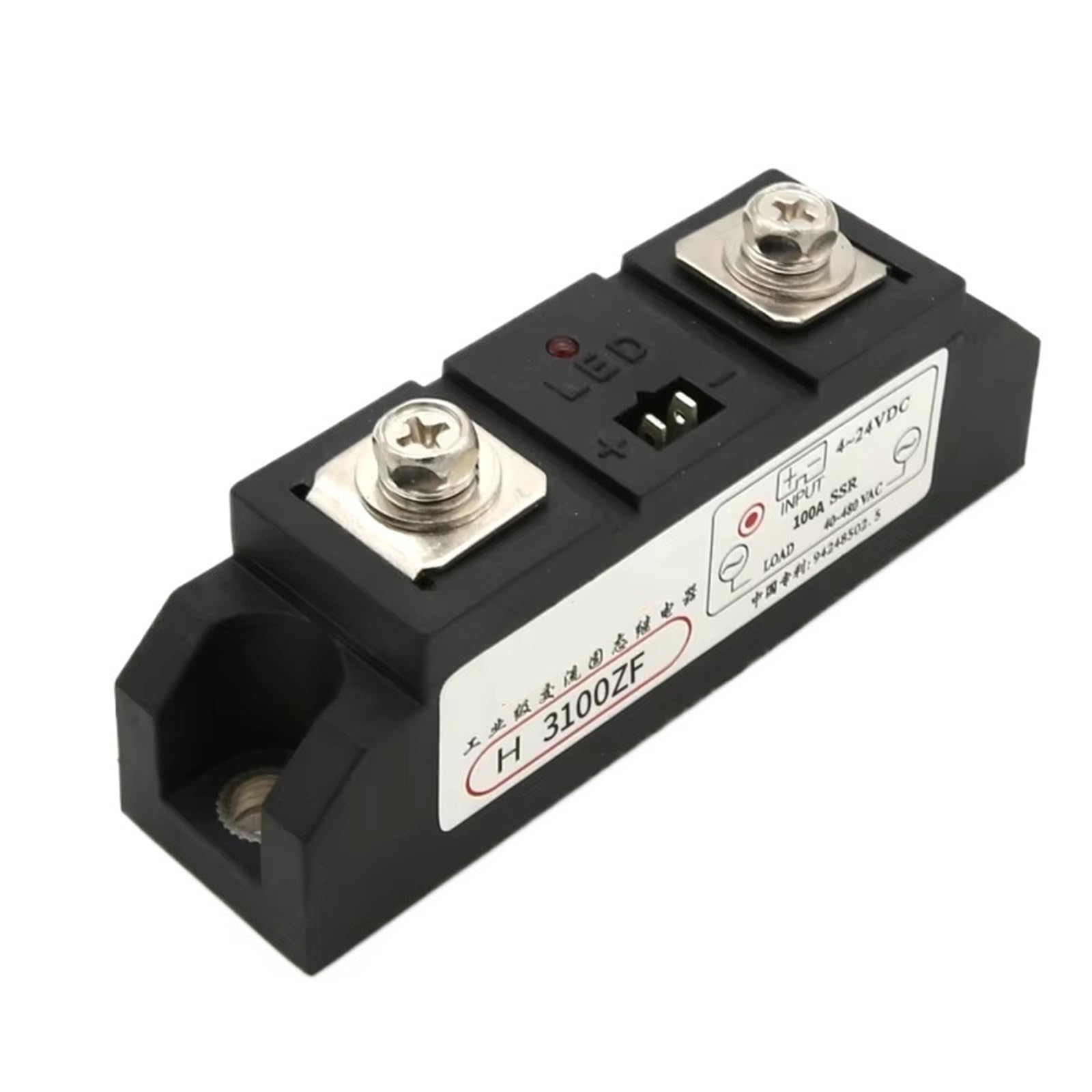 1Pcs Industrial SSR DC to AC 60A 80A 100A 120A High Power SSR Heavy Duty Solid State Relay 4-24VDC 40-480VAC(LS-H3100ZF)