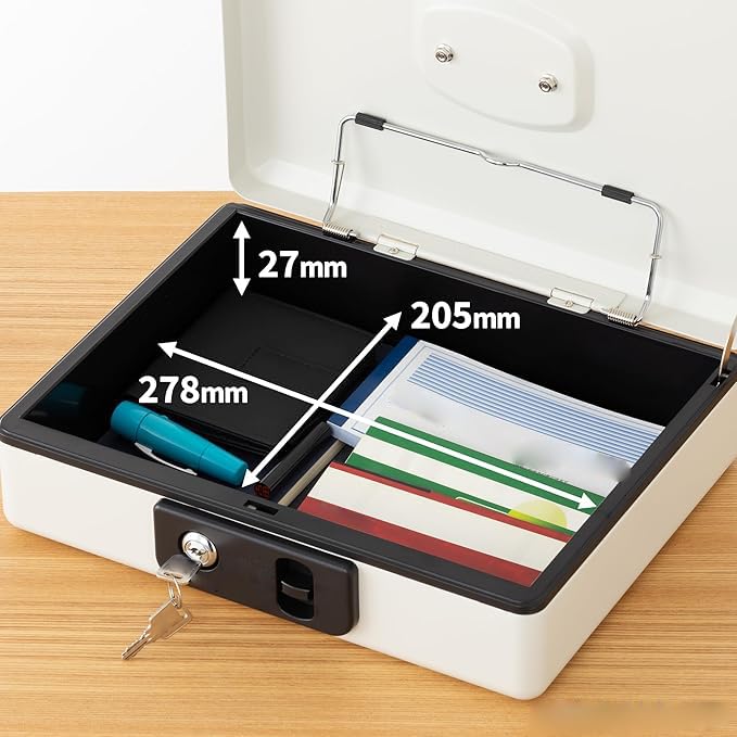 Amazon.co.jp: 金庫 手提げ金庫 小型 キャッシュボックス 収納ボックス