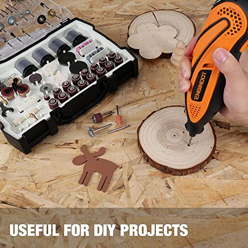 Rotary Tool Accessories Kit, Engindot 361 Pieces 1/8-Inch Diameter Shanks, Multifunctional Tools Universal Accessories For Easy Cutting, Grinding, Sanding, Carving, Polishing, Drilling #TOP6