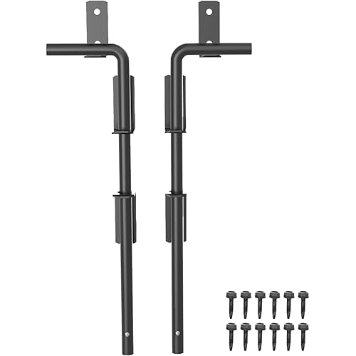 SKYSEN 2 Pack 18" Cane Bolts for Gates, Gate Drop Rod, Gate Stopper- Ultra Drop pin Dia of 19/32"- Heavy Duty gate Bolt- Wood & Vinyl Fence gate Hardware