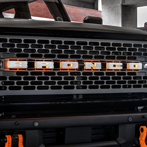 Image of Oracle Lighting 3140-A-001 Single Universal Illuminated Amber LED Letter R with Matte White Finish Letter Badge - Sleek Design - Customized High-End Appearance