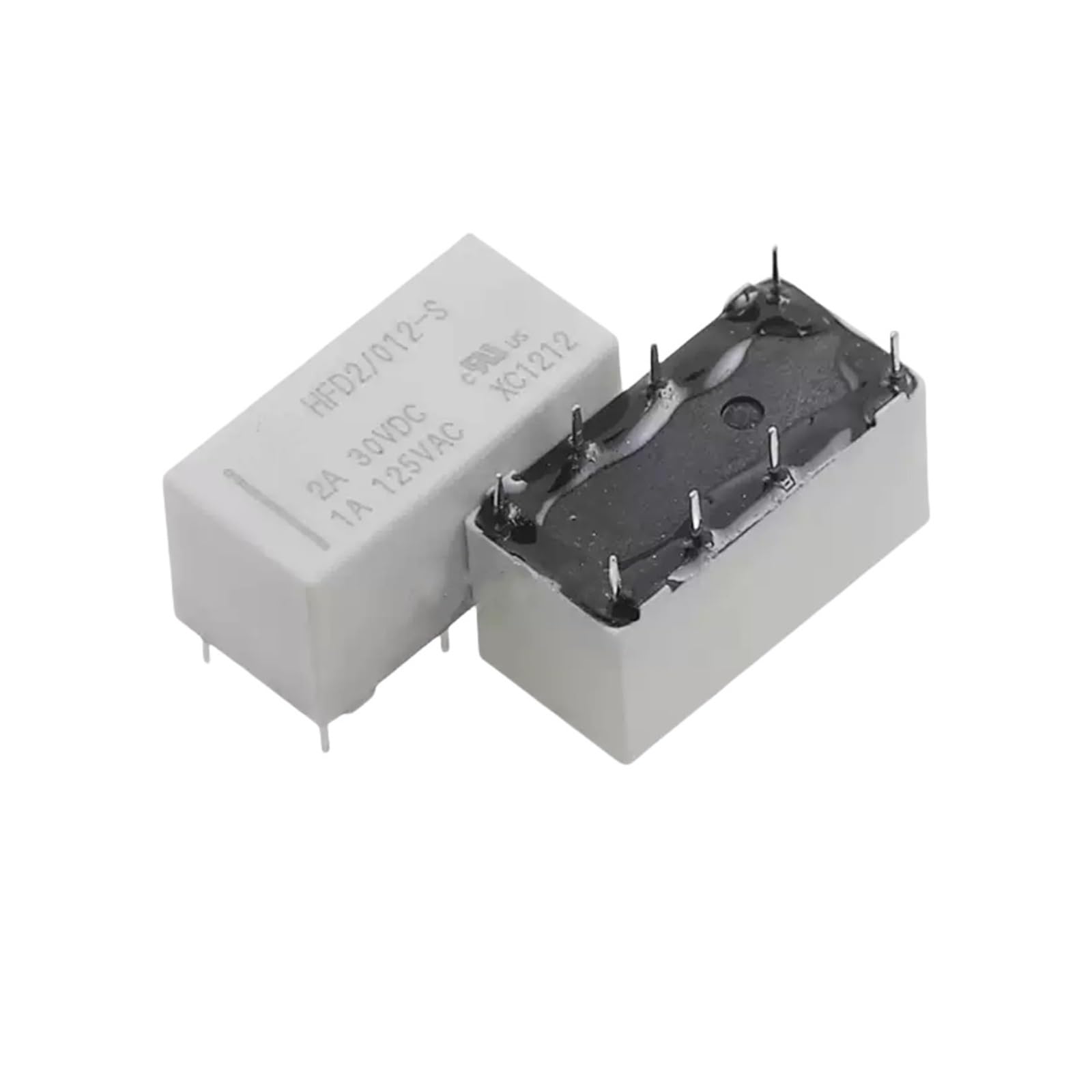 AARTERZZA 10PCS HFD2-012-S 8PIN Relay 1A 125VAC