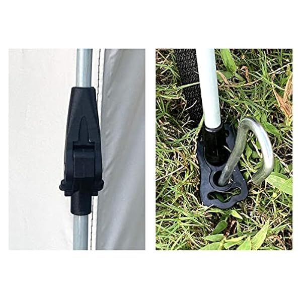 Quick Erect Tent 4 People Insect-Proof,Double Doors and Four Windows Sports Pod Pop Up Tent Stable and Practical Universal Tent Porch Extension for Camping