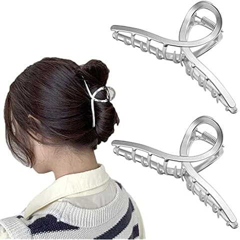Haarklammern - Große Haarklammern Metall, Starker Halt, Haarklammern, Haar-Styling-Zubehör für Frauen und Mädchen, dünnes dickes Haar Cover