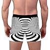 Boxershorts voor heren, katoenen onderbroek, basic boxerbroek, mannen, 3D-kamerprint, ondergoed, middelhoge taille…