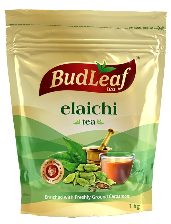 Image of Budleaf Elaichi Tea - Cardamom Blend - Bold, Refreshing Brew - Rich Aroma - 1000gm Package - No Added Essence for Superb Taste and Quality Experience