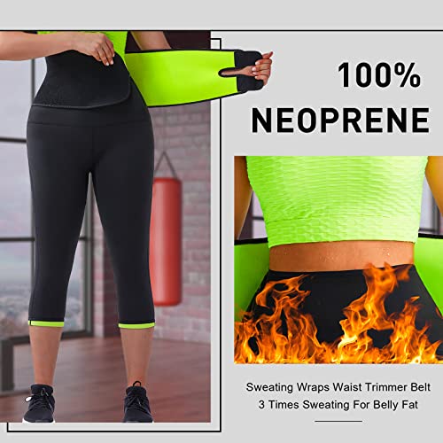 Feelingirl Women's High Waist Slimming Sweating Sauna Short Compression High Waist Capri Leggings For Waist Training Xxl #TOP1